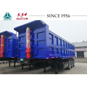 China 42 CBM Tipper Truck Trailer , 10 Wheel Dump Truck For Carrying Sand / Stone wholesale
