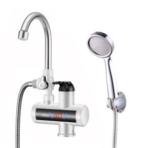 3kw Deck Mounted Heater Faucet 3-5s Shower Faucet With Temperature Display