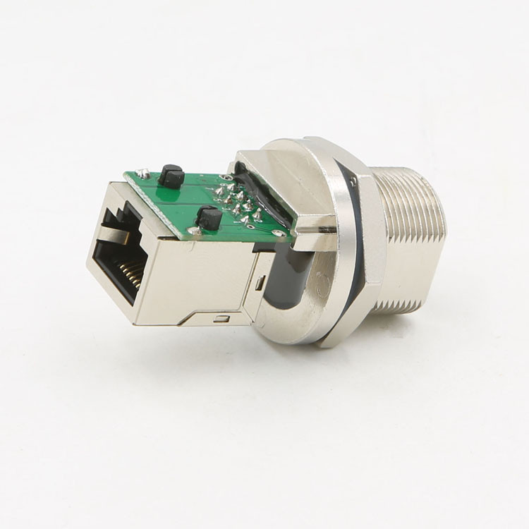 Waterproof, RJ45 connector, metal housing, IP67, RJ45 Modular Jack , HULYN
