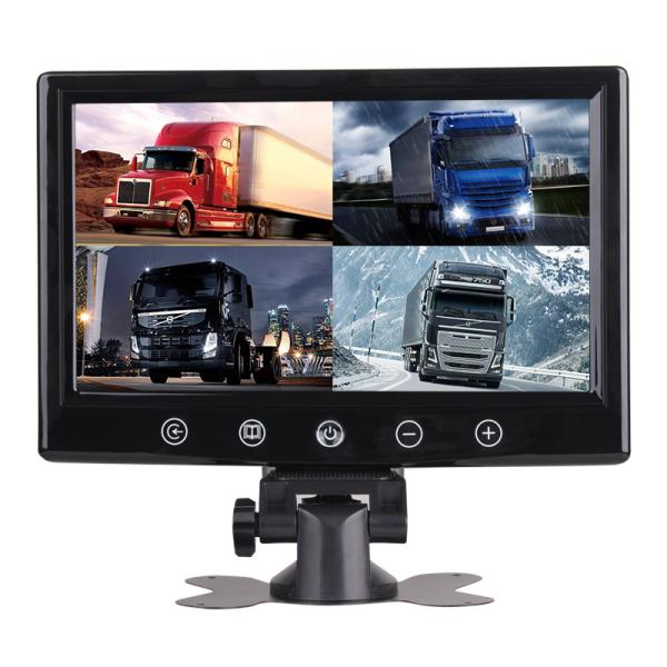 Quality Car Headrest Rearview Monitor 9 Inch TFT LCD Car Monitor Split Screen Quad 4 Channel for sale