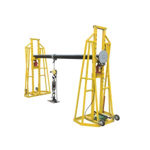 China 50KN Hydraulic Cable Drum Jack 5 Ton Cable Drum Lifting Hydraulic Jack on sale