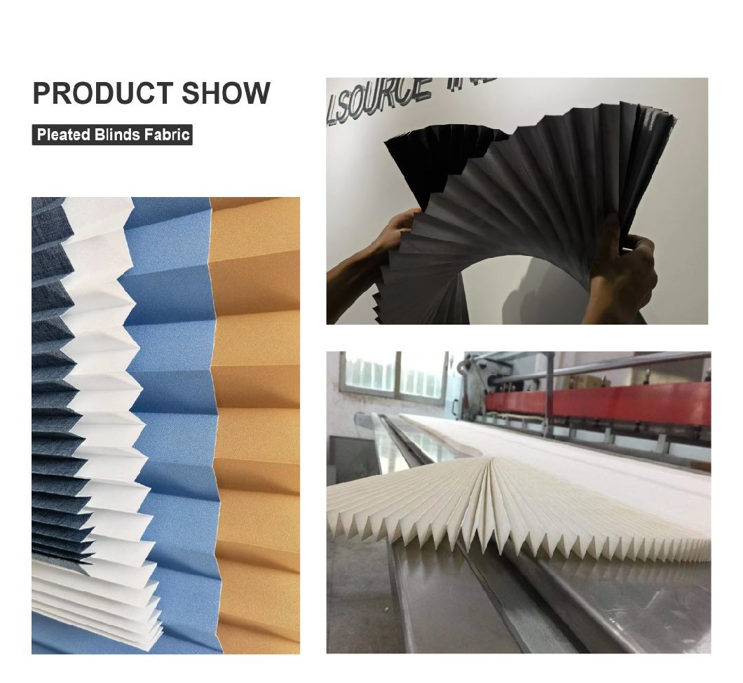 Custom-Fit Pleated Blinds Fabric for Precisely Measured Windows