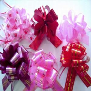 China Chocolate Boxes Packing Bright Color Wrapping Bows With Solid Printed Ribbon wholesale