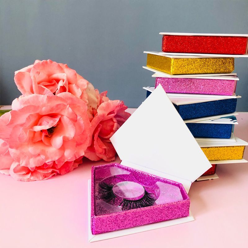 Cutom Full Color Printing Favor Square Cardboard Lash Box with Drawer