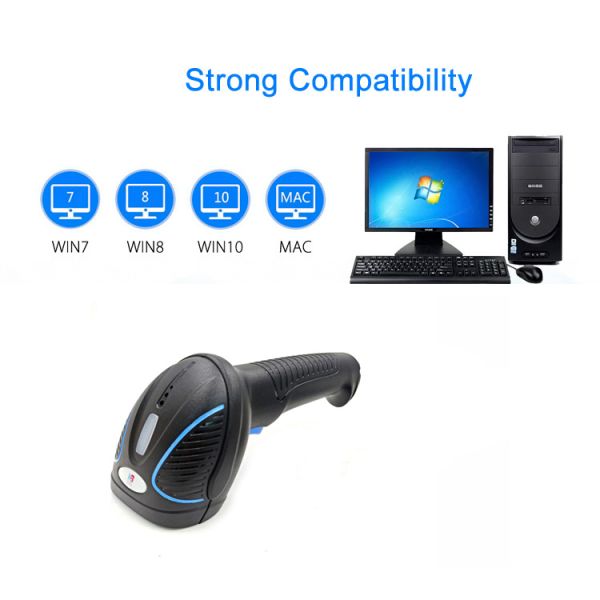 Kebo SK-3400 Fast Delivery Decoding Speed QR code 2.4G Wireless Barcode scanner