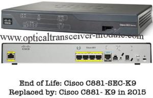 China 4 LAN Ports Wired Cisco 800 Series Router CE Certification CISCO881/K9 on sale