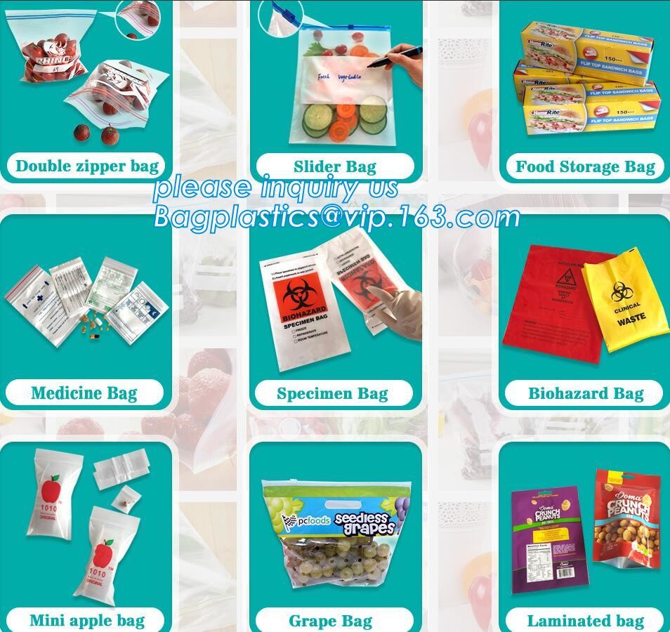 Low Price, HIgh Quality Grip Seal Bags, Zip lockk Plastic Grip Seal Bag Transparent Food Stand Up Packaging Zipper Pouches