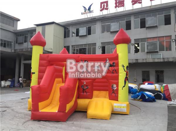 Quality Commercial Inflatable Bouncy Slide , Blow Up Combo Jumping Castle For Kids Play for sale