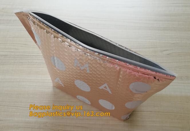 Cosmetic Slider Zip lockk Bubble Bags Bubble Slide Pouch,Zip lockk esd bubble bag bubble packaging wrap cosmetic pouch slide
