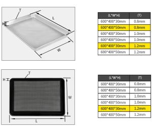 Customized Aluminum Alloy Square Baking Tray With Advanced Punching And Hollow-Out Design