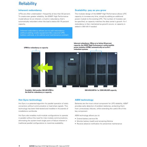 EATON UPS High power Online UPS 10kva 220v 60kva ups