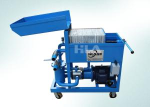 China Dewatering Used Oil Plate Filter Press / Press Filtering Unit / Oil Cleaning Machine on sale