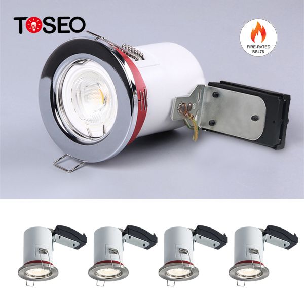 Dimmable GU10 Downlight Fitting Recessed IP65 Waterproof Fire Rated Light