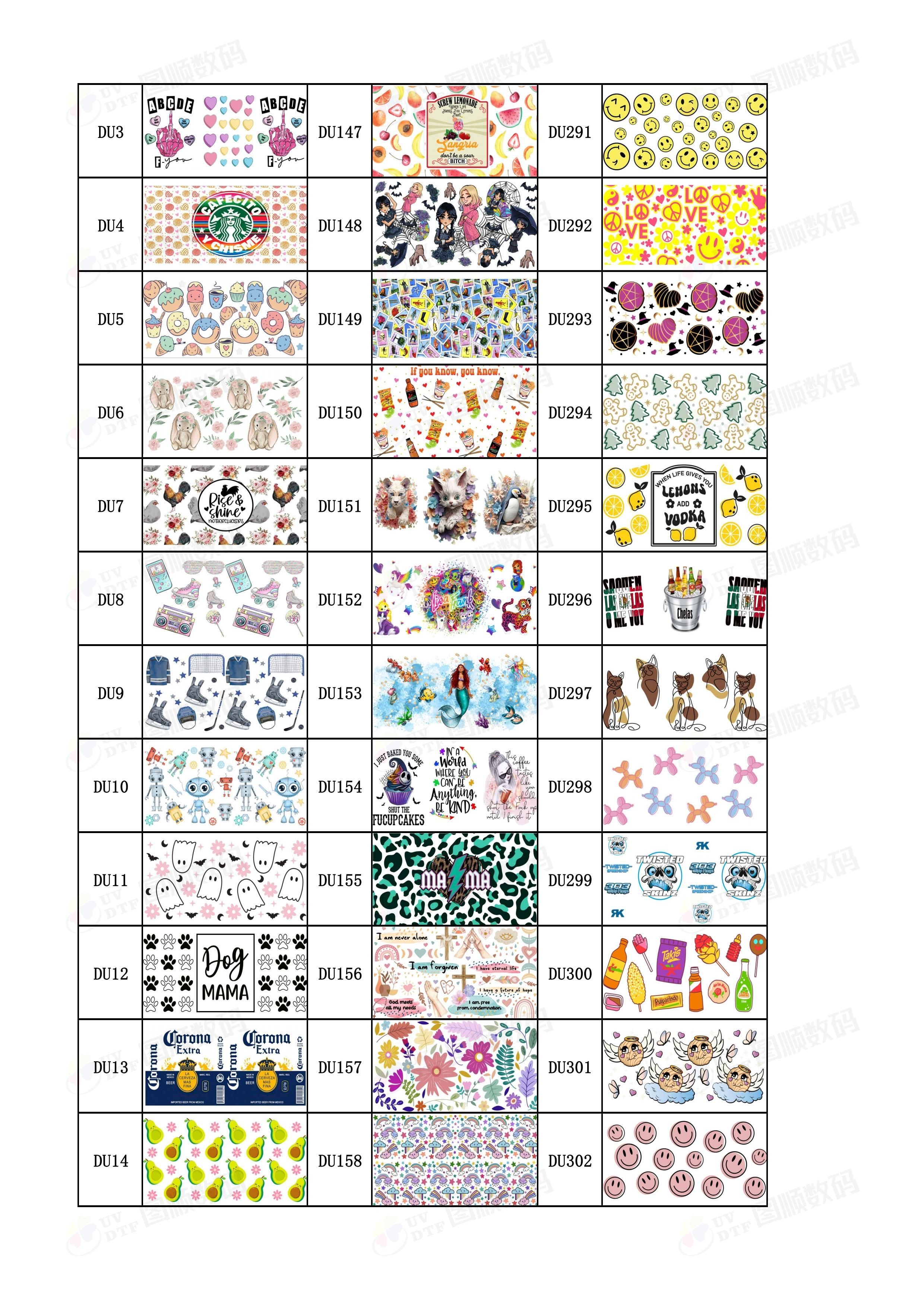 16Oz Digital UV Printing DTF Tumbler Wraps Printable Transfer Paper For Glass