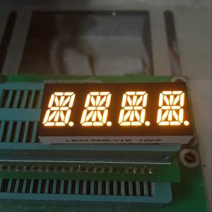 China Three Digit Alphanumeric LED Display 20mA Current Consumption Through Hole Mounting Type Bright and Clear Display wholesale