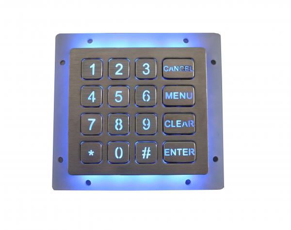 Quality Compact Format Stainless Steel Keypad Dynamic Dot Matrix Numeric Type 16 Keys for sale