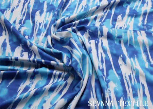 Quality Sublimation Heat Transfer Polyester Spandex Fabric Geometric Pattern Design for sale