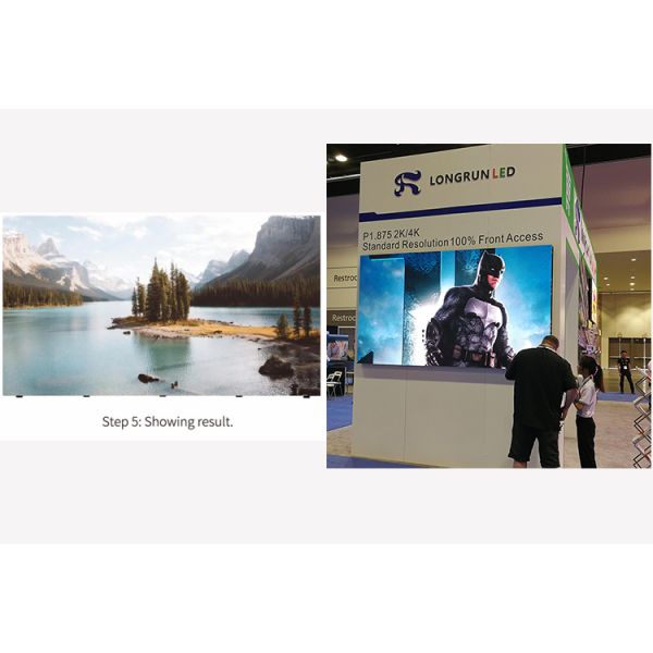 Front Maintenance Indoor Fixed LED Display Easy To Install And Maintain