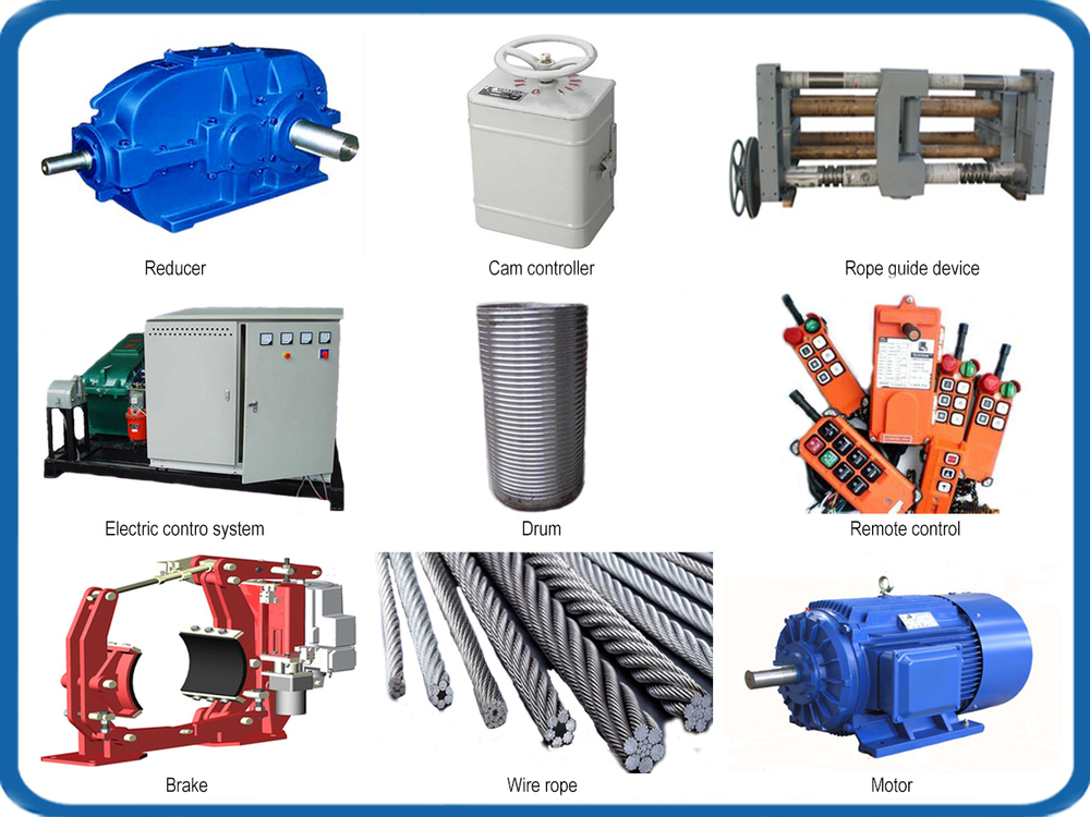 High Stability Industrial Electric Power Winch 1 - 15 Ton For Mines Engineering