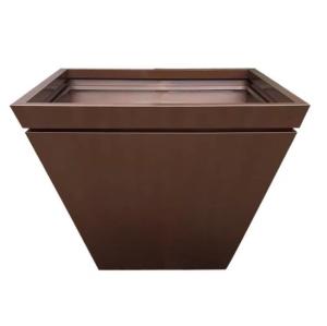 China Luxury outdoor large tree planter large metal square flower pot wholesale