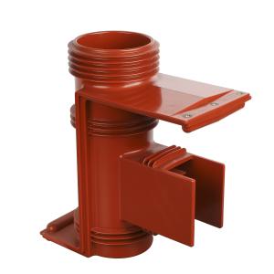 China 36kv 660mm Epoxy Resin V. T. Spout Bushing Insulator with Shiled Net for Fix Copper Busbar in Switchgear wholesale