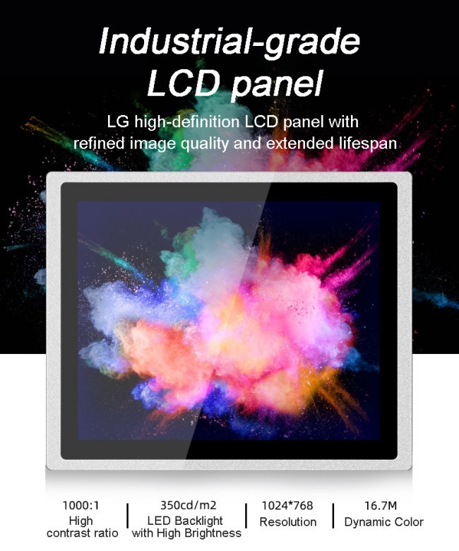19 inch OEM Touch Screen for Locker/Photo Booth/Self-service Kiosk/Production Line Waterproof Embedded Touch Industrial Displays