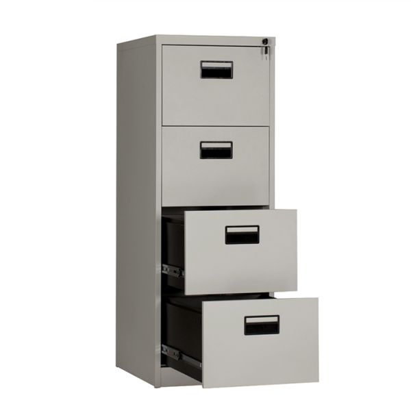 Thickness 0.5~1.0mm 4 Drawer Steel Filing Cabinet Metal Drawer Cabinet