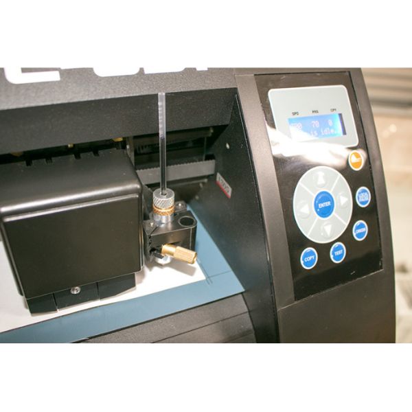 High Speed Vinyl Sticker Cutter , Vinyl Cutter Plotter With Steel Axis