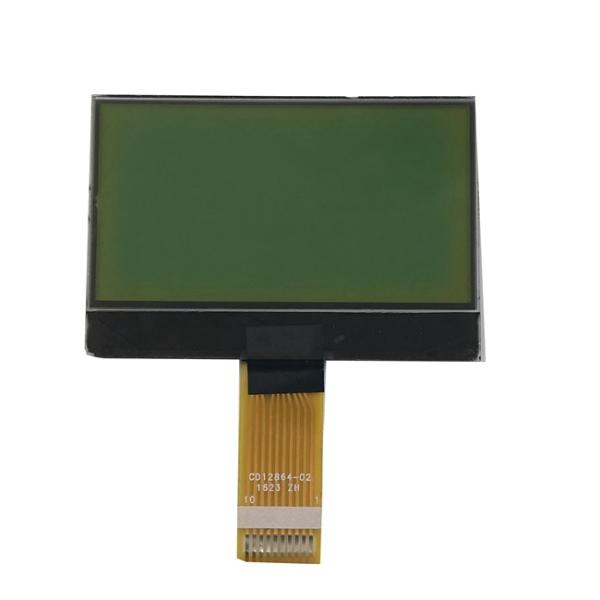 Quality Stn Lcd Display Yewllow Green Negative Transmissive Lcd 12864 Display for sale