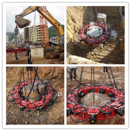 Latest super hydraulic pile breaker/cutter, best curshing round piles construction equipme