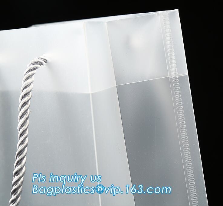 Promotional customized high quality soft loop plastic cloth bag,manufacturer custom soft loop handle polyethylene PE pla