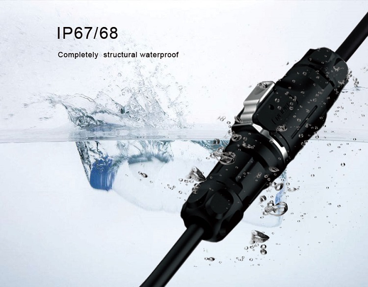 CNLINKO Male Female Panel Mount Industrial Wire Connector 7 Pin Waterproof Plug Socket Pogo Pin Connector