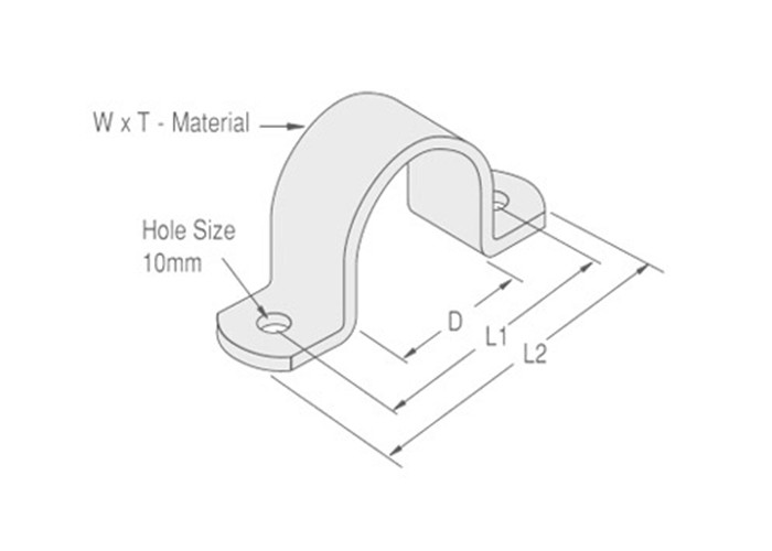 1-1/4'' U Shape Electrical Galvanized Pipe Saddle Clamps