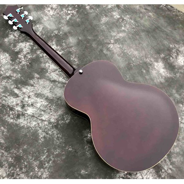 Custom Cherry Burst Flamed Maple Top Dobro Resonator Steel Electric Guitar