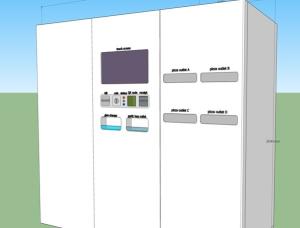Solution for Smart Vending Machine For Sell Pizza, Up 10 SKU, 150pcs Storage Capacity, Touch Screen Operated