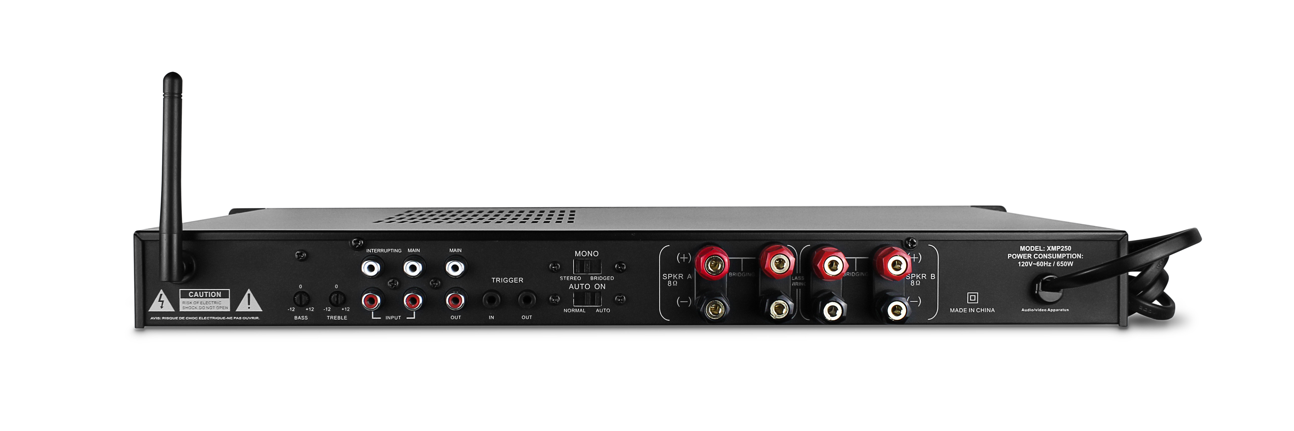 Wireless Home Bluetooth Audio Amplifier System 2 Channel 500 Watt Powerful Digital Amp