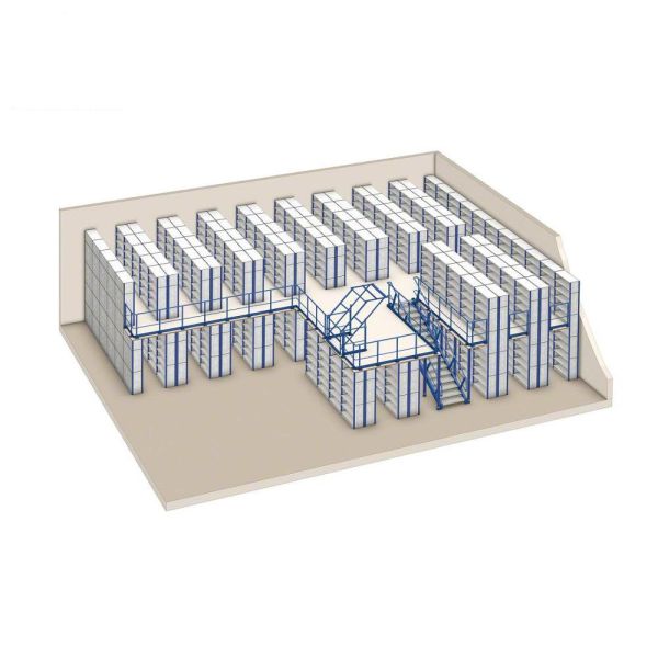 Durable Storage Industrial Mezzanine Systems Custom Size Powder Coating Surface