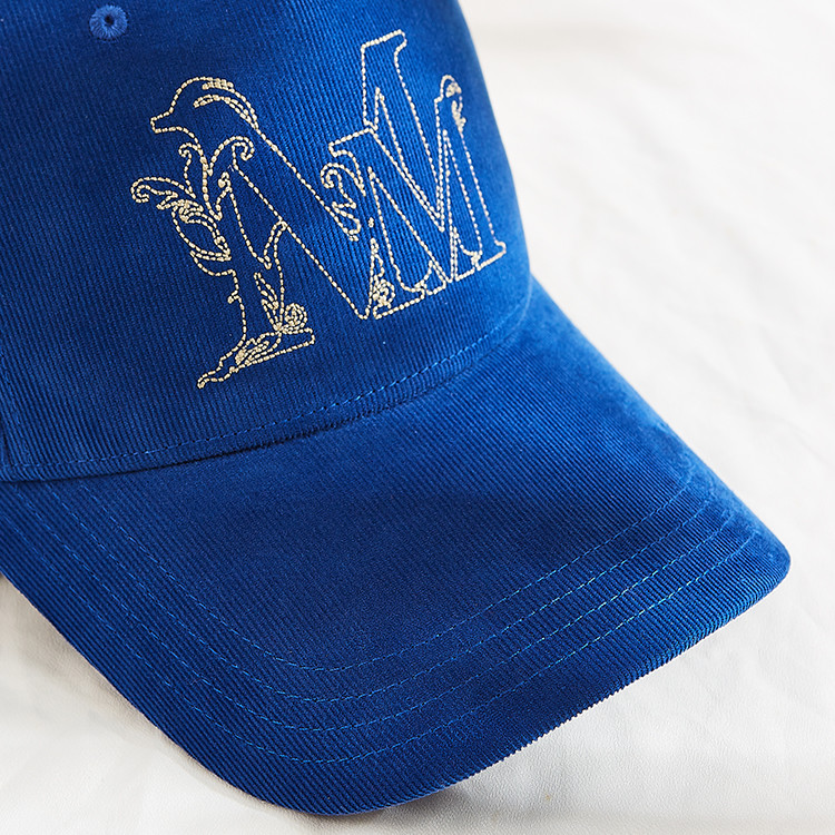 Embroidery Logo Corduroy Adult Baseball Cap For Winter