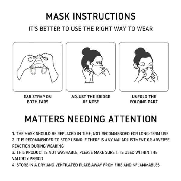 Low price Protective Face Mask KN95 GB2626 5 ply Mascarilla Disposable KN95 Mask