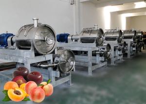 China 3tons/Day PLC Control Peach Apricot Fruit Processing Line wholesale