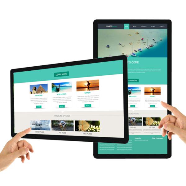 Quality 21.5inch wall mounted digital lcd android capacitive touch screen smart class display board for schools kiosk i for sale