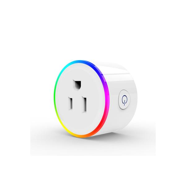 Quality RGB Light Smart Plug US Standard Wi-Fi Tuya Socket for sale