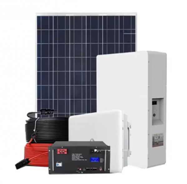 Quality Full Set Solar System Customized 5KW 8KW Hybrid Off Grid Energy Storage Battery Solar Panel Whole System For Home for sale