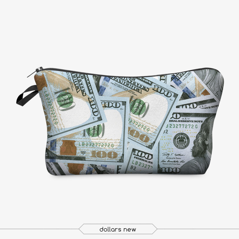 Makeup Bag, 3D Printing women cosmetic bag Multifuncition Pencil Holder