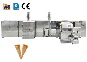 Industrial SS Sugar Cone Production Line Ice Cream Sugar Rolled Cone Baking Machine