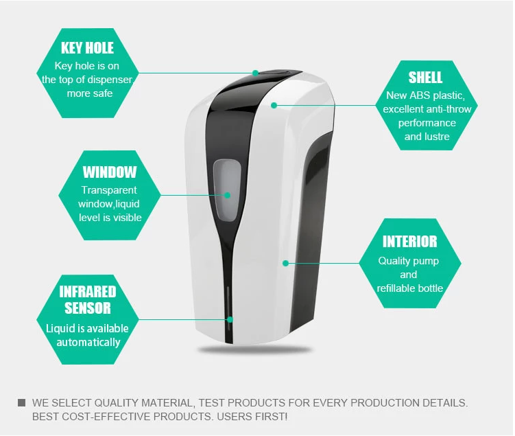 Anti Throw Automatic Hand Sanitizer Dispenser For Public Places