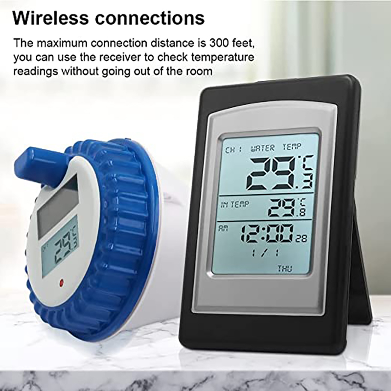 High Accuracy ±1.0°C Wireless Digital Floating Thermometer For Swimming Pool And Aquarium