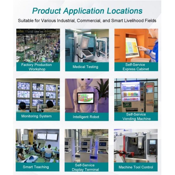 21.5 Inch Windows Industrial Touch Panel PC Capacitive Embedded Open Frame Monitor LCD Display