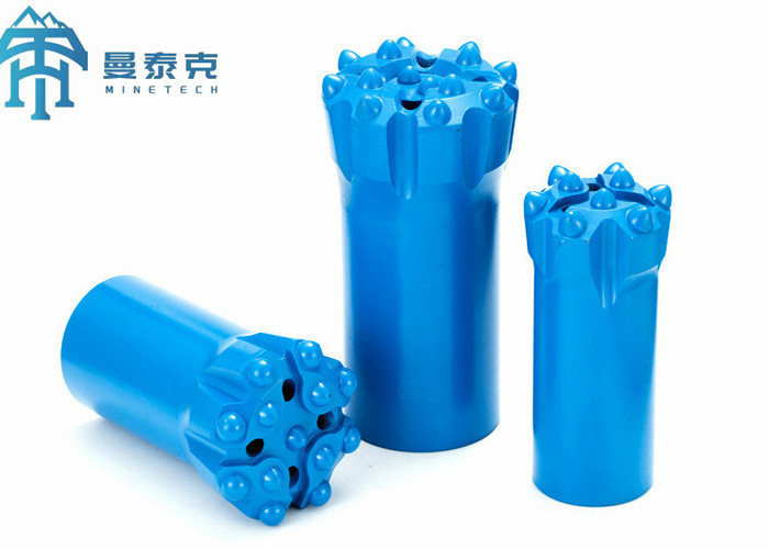 Tungsten Carbide 9 Buttons 64mm T38 Thread Button Bit Mines Drilling