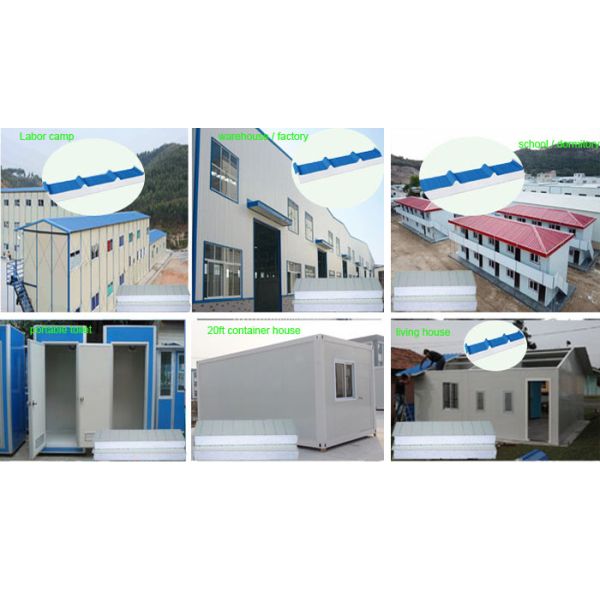 waterproof 1150-50-0.376mm exterior wall sandwich panels designs of house